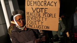 FILE PHOTO: People march outside the office of hedge fund billionaire Bill Ackman protesting his campaign against diversity, equity, and inclusion and attacks against former Harvard University President Claudine Gay in New York City,  U.S., January 4, 2024.  REUTERS/Shannon Stapleton/File Photo