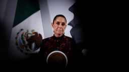 Mexico's President Claudia Sheinbaum speaks during a press conference at the National Palace, in Mexico City, Mexico January 8, 2025. REUTERS/Henry Romero     TPX IMAGES OF THE DAY     