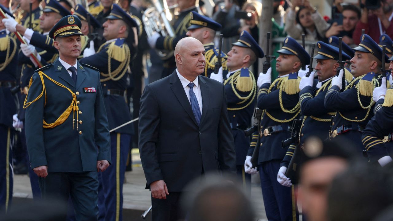 Lebanon's army chief Joseph Aoun walks after being elected as the country's President at the parliament building in Beirut, Lebanon, January 9, 2025. REUTERS/Mohamed Azakir