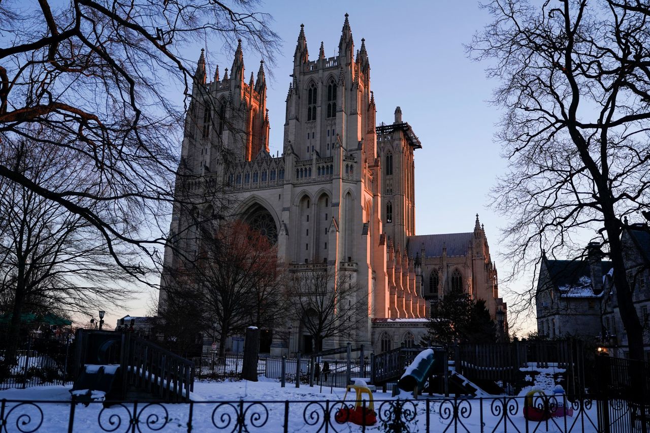 Washington National Cathedral is seen on Thursday morning.