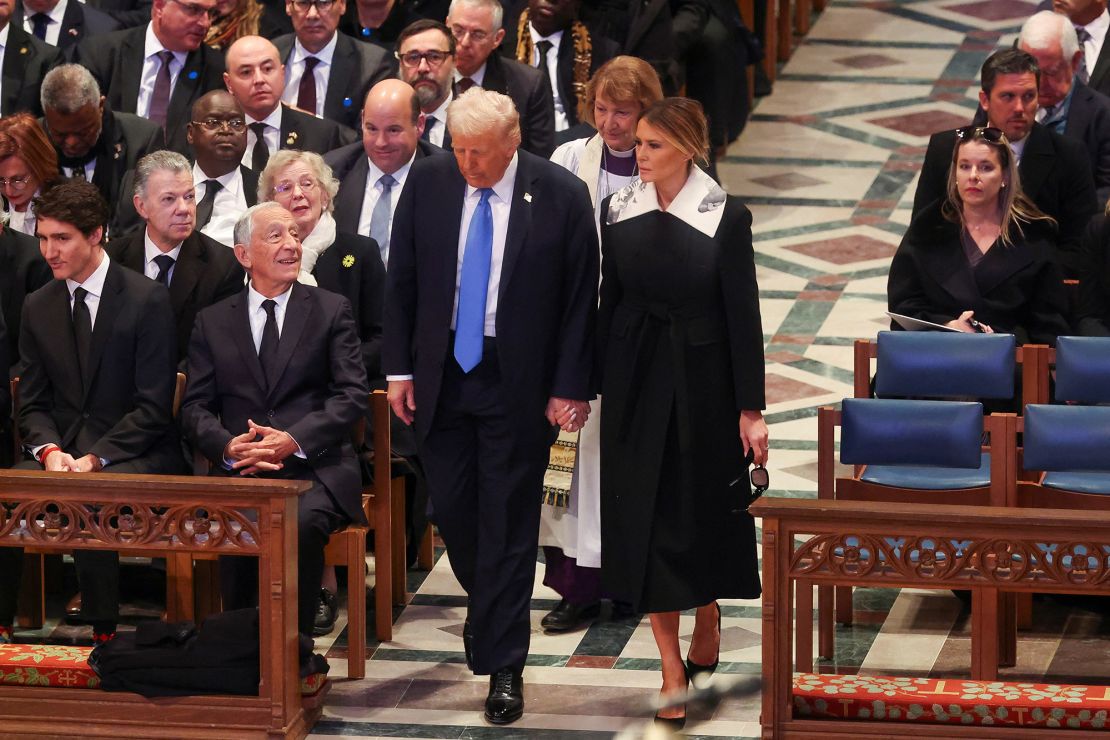 After four years of relative anonymity, Trump's wardrobe sparked conversation again when she arrived at the state funeral for former U.S. President Jimmy Carter on January 9 wearing a black Valentino dress and oversized collar.