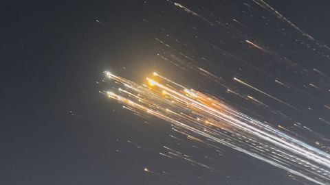 Orange balls of light fly across the sky as debris from a SpaceX rocket launched in Texas is spotted over Turks and Caicos Islands, January 16, 2025 in this screen grab obtained from social media video. Marcus Haworth@marcusahaworth/via REUTERS  THIS IMAGE HAS BEEN SUPPLIED BY A THIRD PARTY. MANDATORY CREDIT. NO RESALES. NO ARCHIVES.