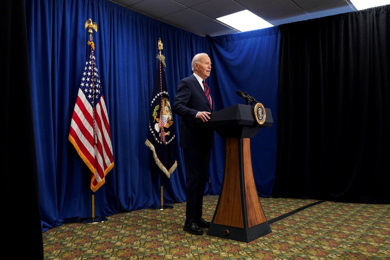 President Joe Biden delivers remarks in North Charleston, South Carolina, on Sunday.