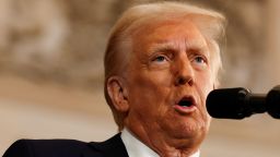 WASHINGTON, DC - JANUARY 20: U.S. President Donald Trump speaks during inauguration ceremonies in the Rotunda of the U.S. Capitol on January 20, 2025 in Washington, DC. Donald Trump takes office for his second term as the 47th president of the United States.     Chip Somodevilla/Pool via REUTERS