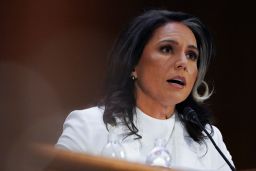 Former Representative Tulsi Gabbard, U.S. President Donald Trump's nominee to be director of national intelligence, testifies before a Senate Intelligence Committee confirmation hearing on Capitol Hill in Washington, U.S., January 30, 2025. REUTERS/Nathan Howard