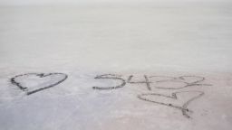The number "5432" is written on the ice rink, referencing American Eagle flight 5342, at the Wichita Ice Center, where some of the plane crash victims of the flight attended the US Figure Skating High Performance National Development Camp.