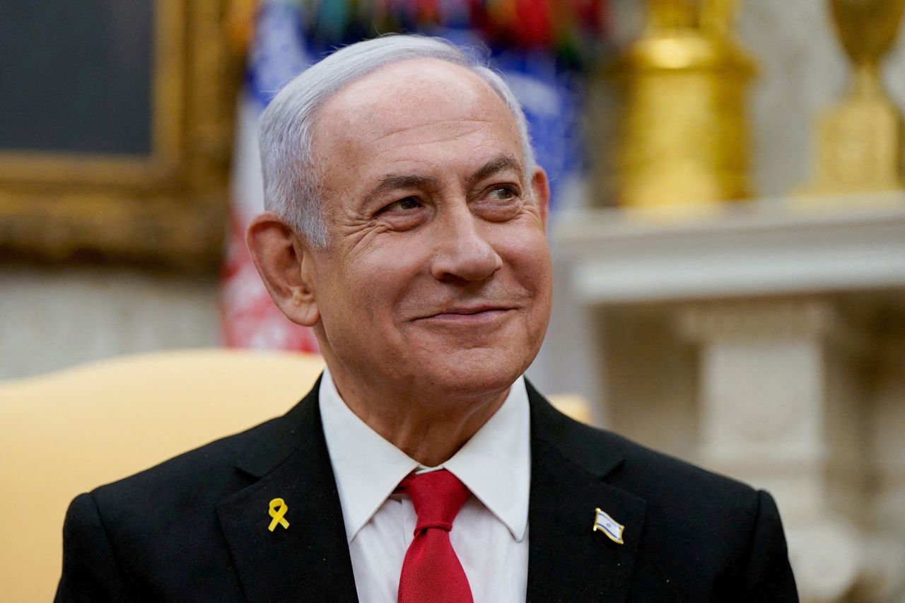 Israeli Prime Minister Benjamin Netanyahu meets with President Donald Trump in the Oval Office on Tuesday.