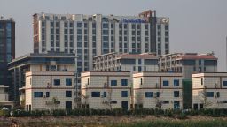 A general view of Shwe Kokko city, a casino, entertainment, and tourism complex, from Thailand's side of the border, after Thailand said it would suspend electricity supply to some border areas with Myanmar in an effort to curb scam centers, amid growing pressure on the illegal compounds that have ensnared vast numbers of people of multiple nationalities, in Mae Sot district, Thailand, February 5, 2025.