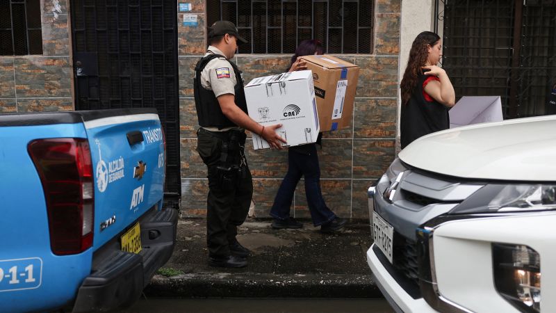 Ecuador votes for a new president after years of violence and blackouts