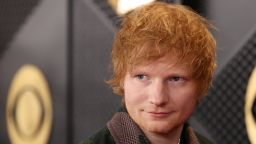 Ed Sheeran poses on the red carpet as he attends the 66th Annual Grammy Awards in Los Angeles, California, U.S., February 4, 2024.