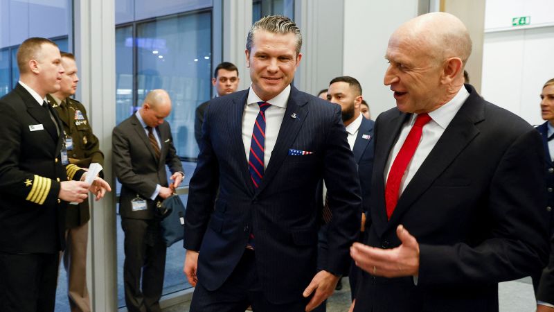 Hegseth rules out NATO membership for Ukraine and says Europe must be responsible for country’s security