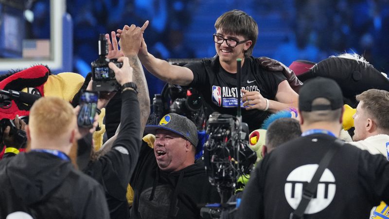 College student wins $100,000 after beating Bucks star Damian Lillard in three-point contest at NBA All-Star Weekend