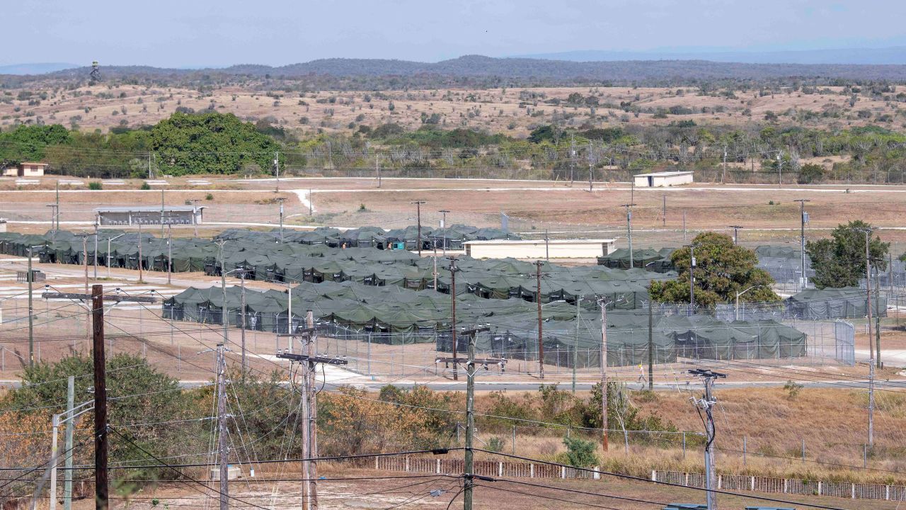 Newly erected holding tents for detained migrants are seen at the United States' Naval Station Guantanamo Bay in Guantanamo Bay, Cuba February 21, 2025.  U.S. Navy/AFN Guantanamo Bay Public Affairs/Handout via REUTERS THIS IMAGE HAS BEEN SUPPLIED BY A THIRD PARTY