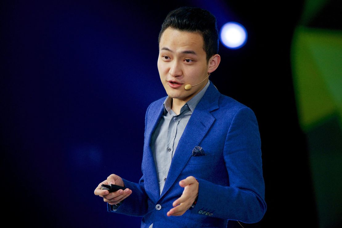 Chinese cryptocurrency entrepreneur Justin Sun speaks at a financial forum in Beijing, China November 4, 2015.