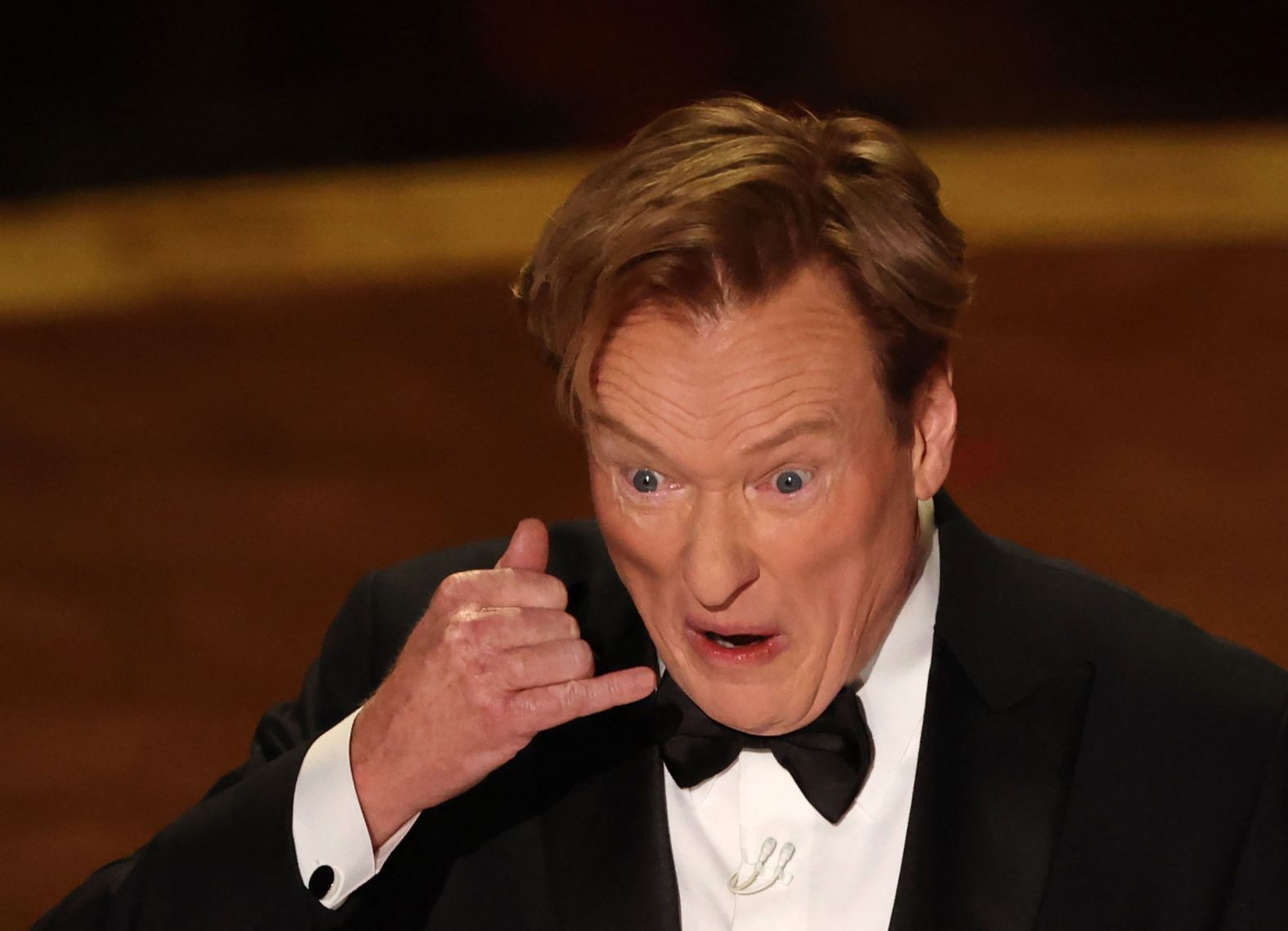 O'Brien jokes during <a href="https://www.cnn.com/entertainment/live-news/oscars-academy-awards-03-02-25#cm7s65o3700053b6mz23azvqy">his opening monologue</a>, which both roasted and praised many of the nominees.