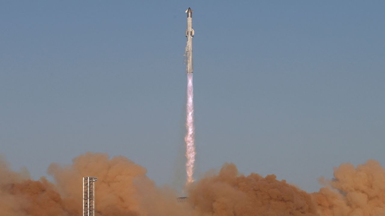 SpaceX's next-generation Starship spacecraft atop it's Super Heavy booster is launched on its eighth test at the company's Boca Chica launch pad in Brownsville, Texas, U.S., March 6, 2025. REUTERS/Joe Skipper