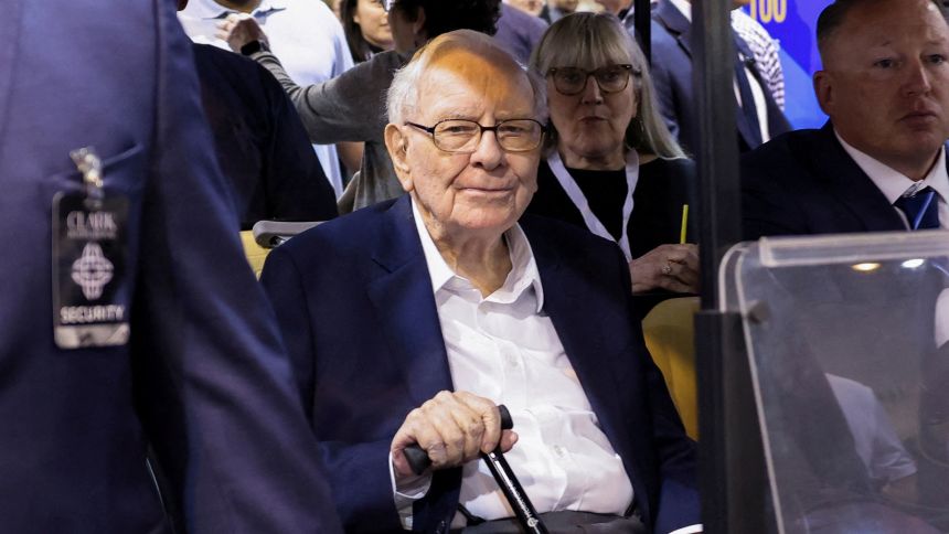 Warren Buffett attends the Berkshire Hathaway Inc annual shareholders' meeting in 2024.