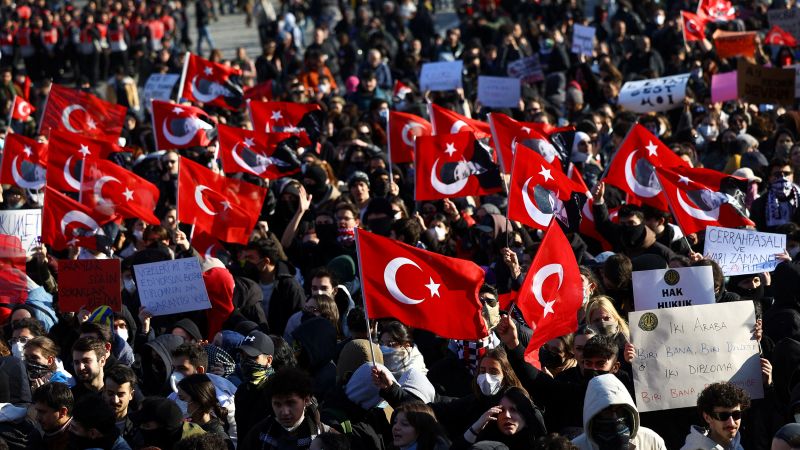 Turkey detains 343 people over protests against Istanbul mayor’s detention, interior ministry says
