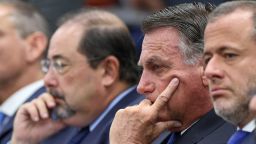 Brazil's former President Jair Bolsonaro attends a session of the Supreme Court as it deliberates if the former President and some of his closest aides should stand trial for allegedly attempting a coup, in Brasilia, Brazil, March 25, 2025. Gustavo Moreno/Brazilian Supreme Court/Handout via REUTERS    THIS IMAGE HAS BEEN SUPPLIED BY A THIRD PARTY. NO RESALES. NO ARCHIVES.   