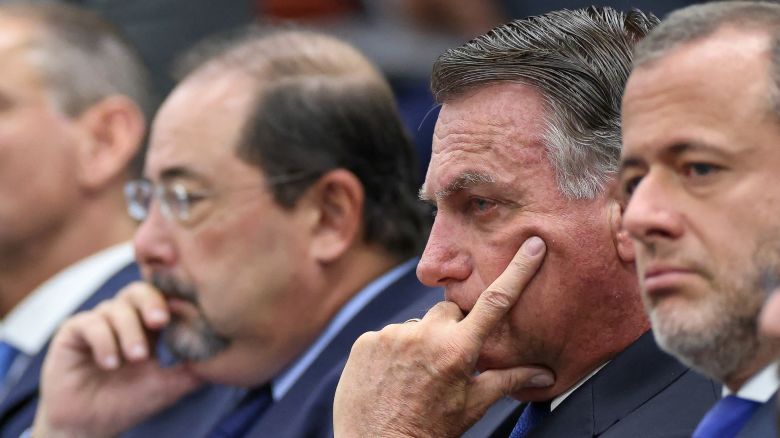 Brazil's former President Jair Bolsonaro attends a session of the Supreme Court as it deliberates if the former President and some of his closest aides should stand trial for allegedly attempting a coup, in Brasilia, Brazil, March 25, 2025. Gustavo Moreno/Brazilian Supreme Court/Handout via REUTERS    THIS IMAGE HAS BEEN SUPPLIED BY A THIRD PARTY. NO RESALES. NO ARCHIVES.   