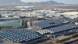 The General Motors plant, which exports vehicles to Canada and the US, in Ramos Arizpe, Mexico, on January 29, 2025.