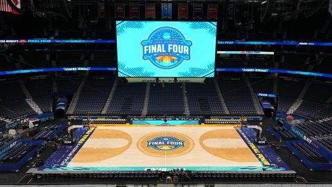 Apr 3, 2025; Tampa, FL, USA; A general overall view of Amalie Arena, the site of the 2025 NCAA Women's Final Four. Mandatory Credit: Kirby Lee-Imagn Images