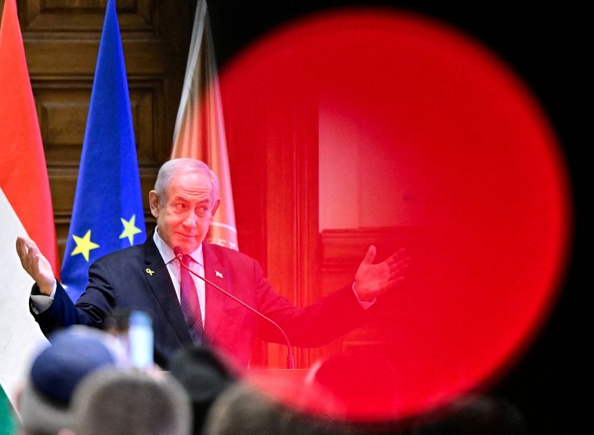 Israeli Prime Minister Benjamin Netanyahu, pictured on April 4, sent two strongly worded letters to the leaders of France and Australia as they prepare to recognize Palestinian statehood.