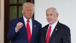 Trump and Netanyahu pictured at the White House earlier this year.