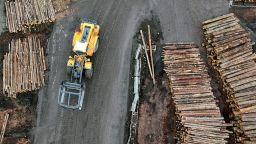 Lumber is one of the main items the United States imports from Canada.