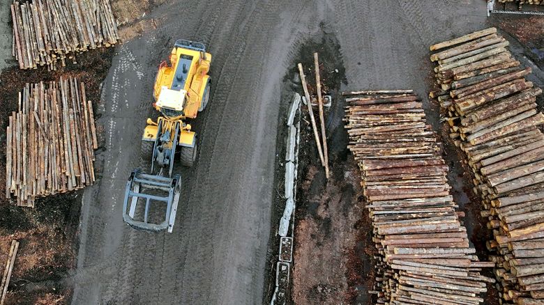 Lumber is one of the main items the United States imports from Canada.