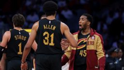 Cleveland Cavaliers guard Donovan Mitchell (45) top-scored as they booked their spot in the Eastern Conference semifinals.