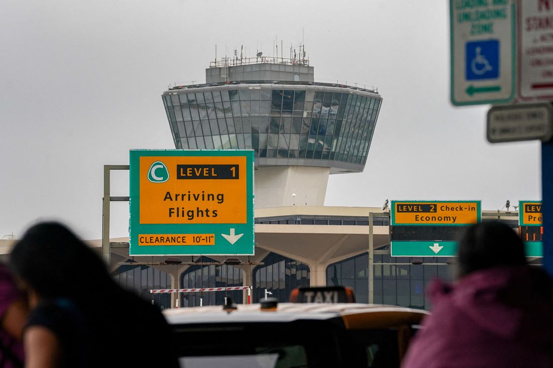 An operations center at Newark Liberty International Airport in Newark, New Jersey