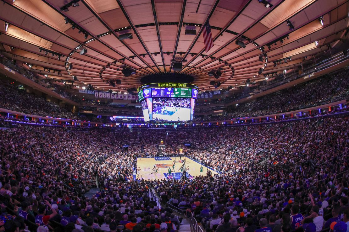 The Knicks hosting the Celtics in Game 3 of their second-round playoff series.