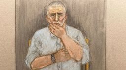 In this courtroom sketch, Peter Sullivan attends his Court of Appeal hearing at the Royal Courts of Justice in London on Tuesday.