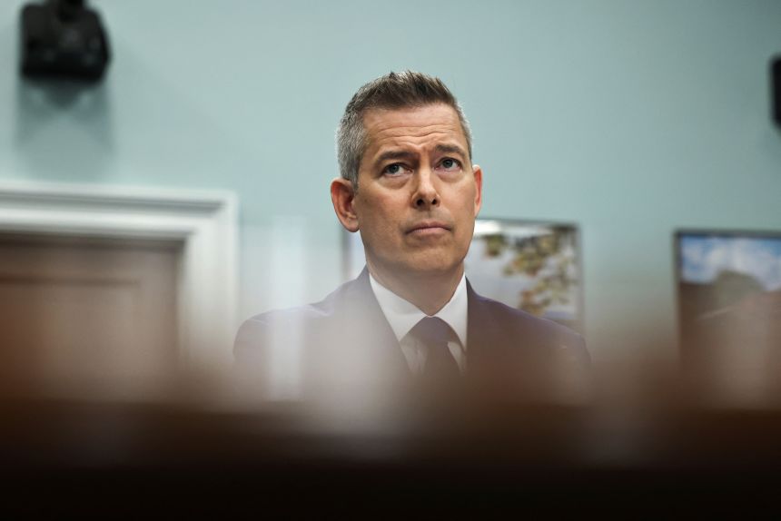 Sean Duffy testifies on Capitol Hill in Washington, DC, on May 14.