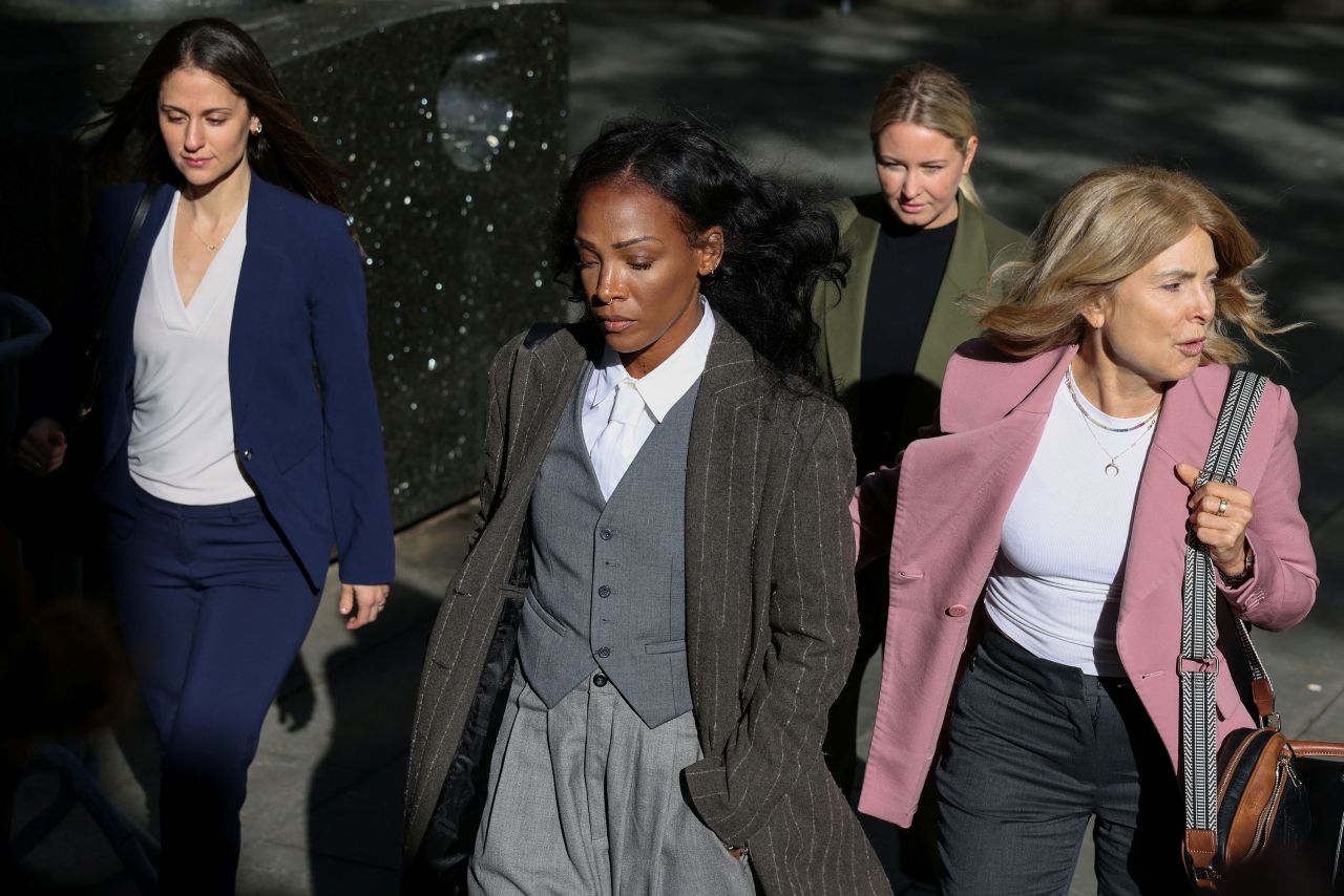Dawn Richard arrives at the federal court in Manhattan on Monday.