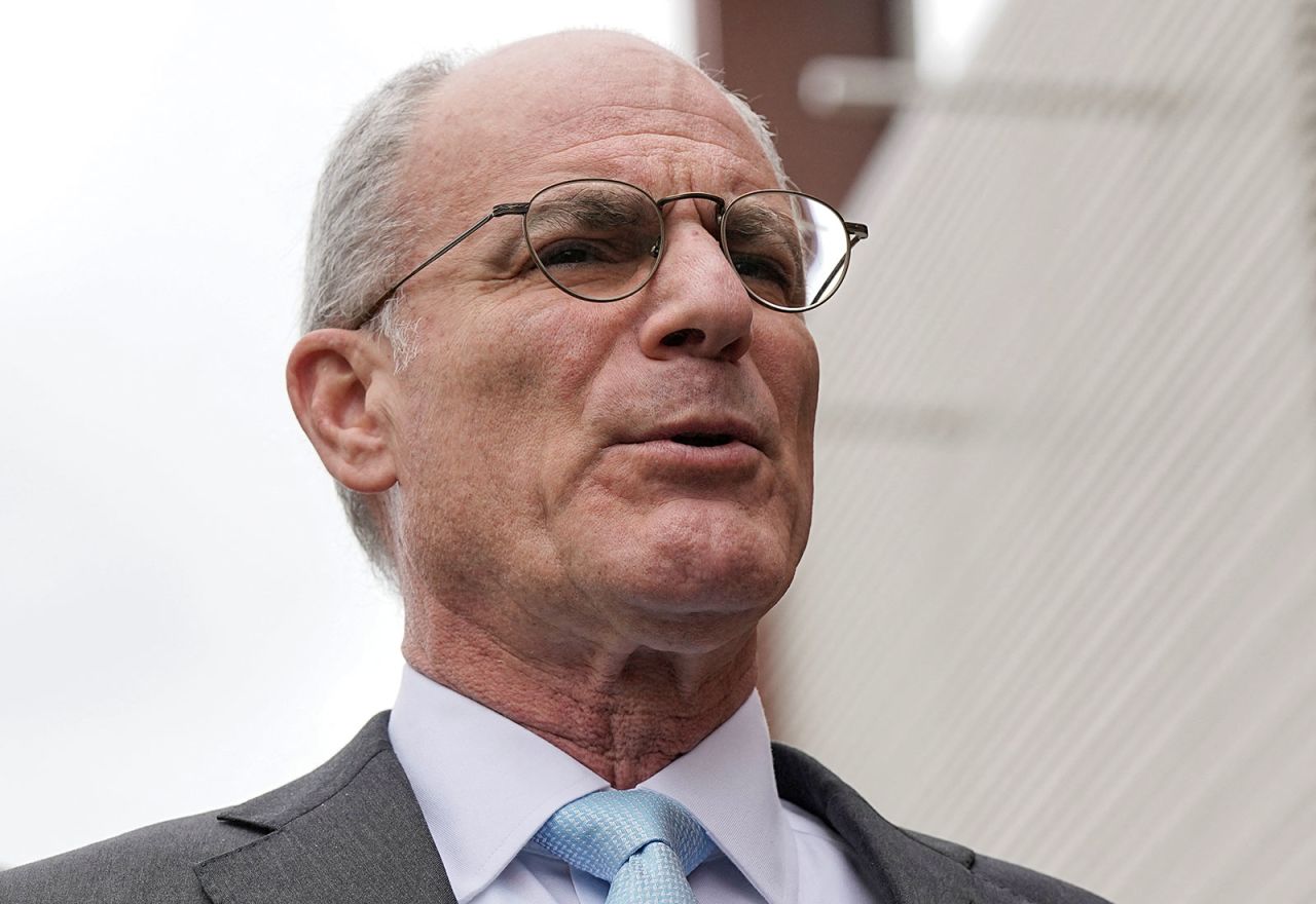 Israeli Ambassador to the U.S. Yechiel Leiter speaks to the media in Washington, D.C. on May 22, 2025