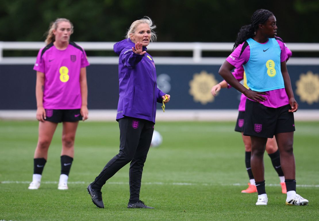 England training at St. George Park recently before the Women's Nations League match.
