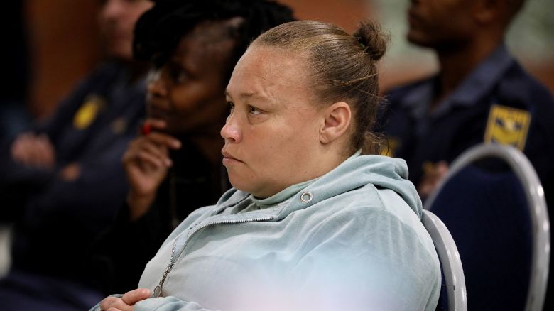Kelly Smith, the mother of Joshlin Smith, attends her sentencing at the Western Cape High Court in Saldanha Bay, South Africa, on May 29, 2025.