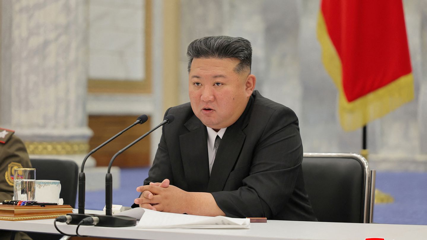 North Korean leader Kim Jong Un leads a party meeting on strengthening the military in this handout picture released on May 30, 2025, by the Korean Central News Agency.