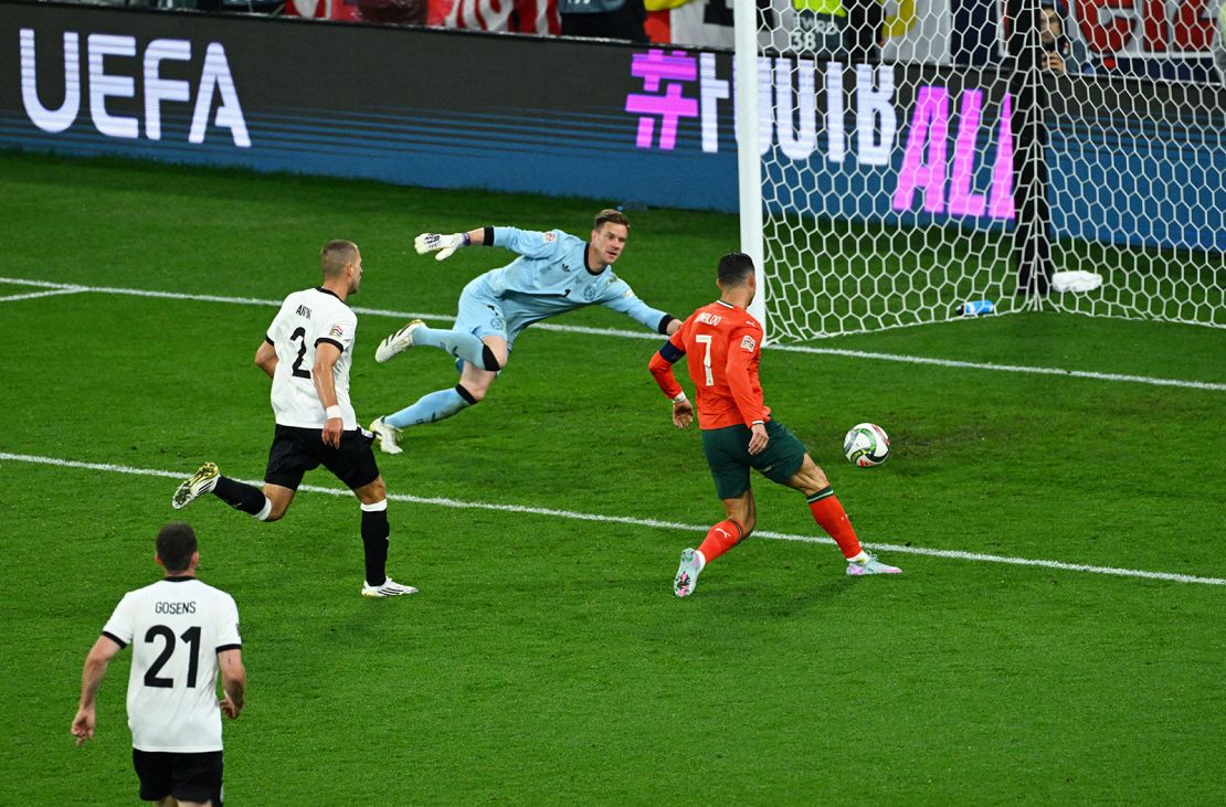 Ronaldo ended Portgual's losing streak against Germany with his goal in the second half.