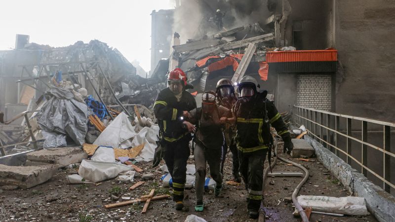 Kharkiv hit by ‘most powerful attack’ of entire war, mayor says, as Russia pounds Ukraine again