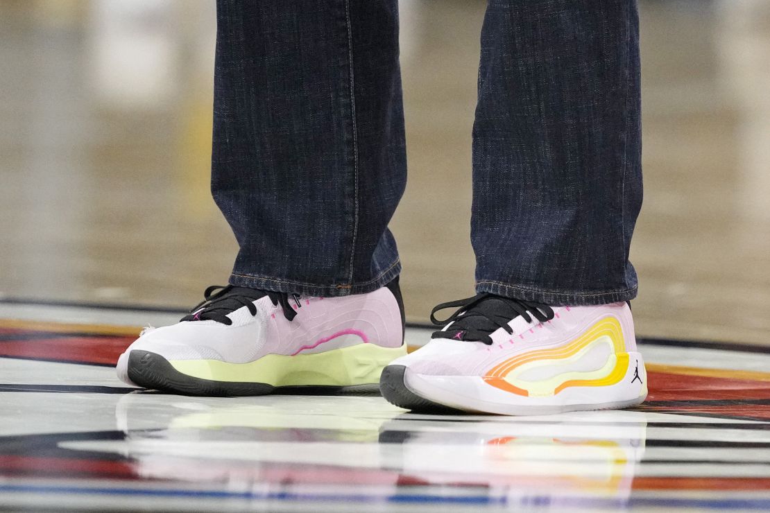 The shoes worn by Don Nelson during Game 2 of this year's NBA Finals.