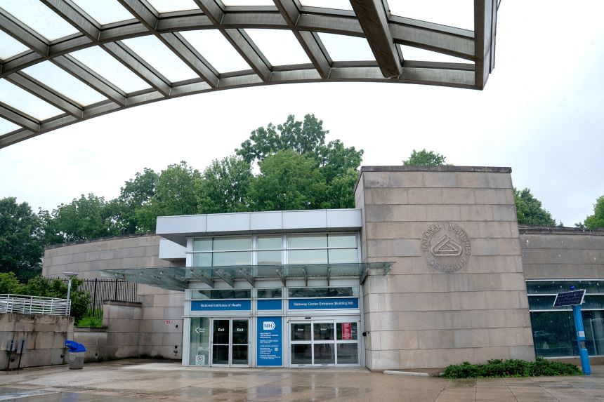 The National Institutes of Health Gateway Center is seen in Bethesda, Maryland, on June 8.
