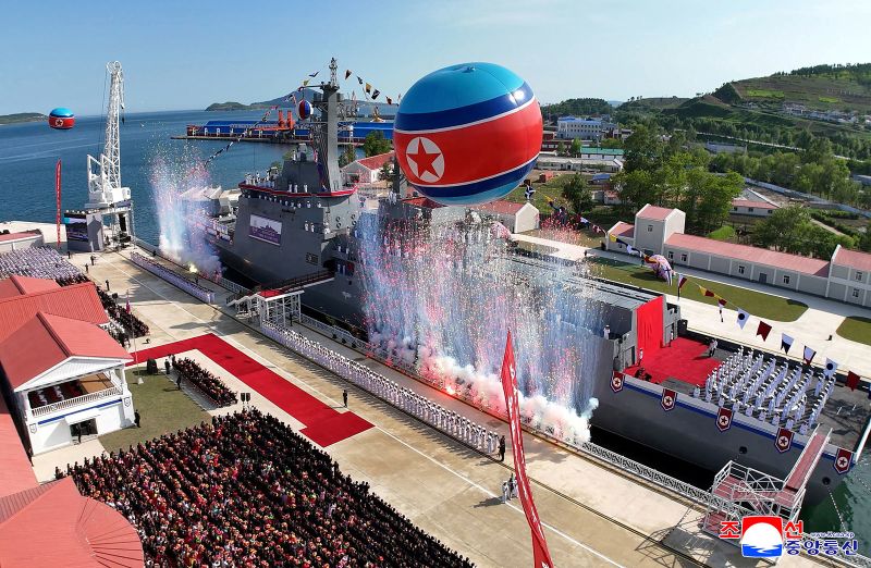 North Korea claims to have successfully repaired and relaunched into the water its damaged destroyer