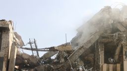 Smoke rises from a damaged building in the aftermath of Israeli strikes, in Tehran, Iran, on June 13, 2025.