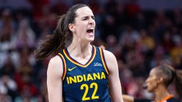 Caitlin Clark put up 32 points, eight rebounds and nine assists against the New York Liberty on Saturday.