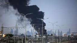Smoke rises following a missile attack from Iran, in Herzliya, Israel, June 17, 2025. REUTERS/Itai Ron ISRAEL OUT. NO COMMERCIAL OR EDITORIAL SALES IN ISRAEL