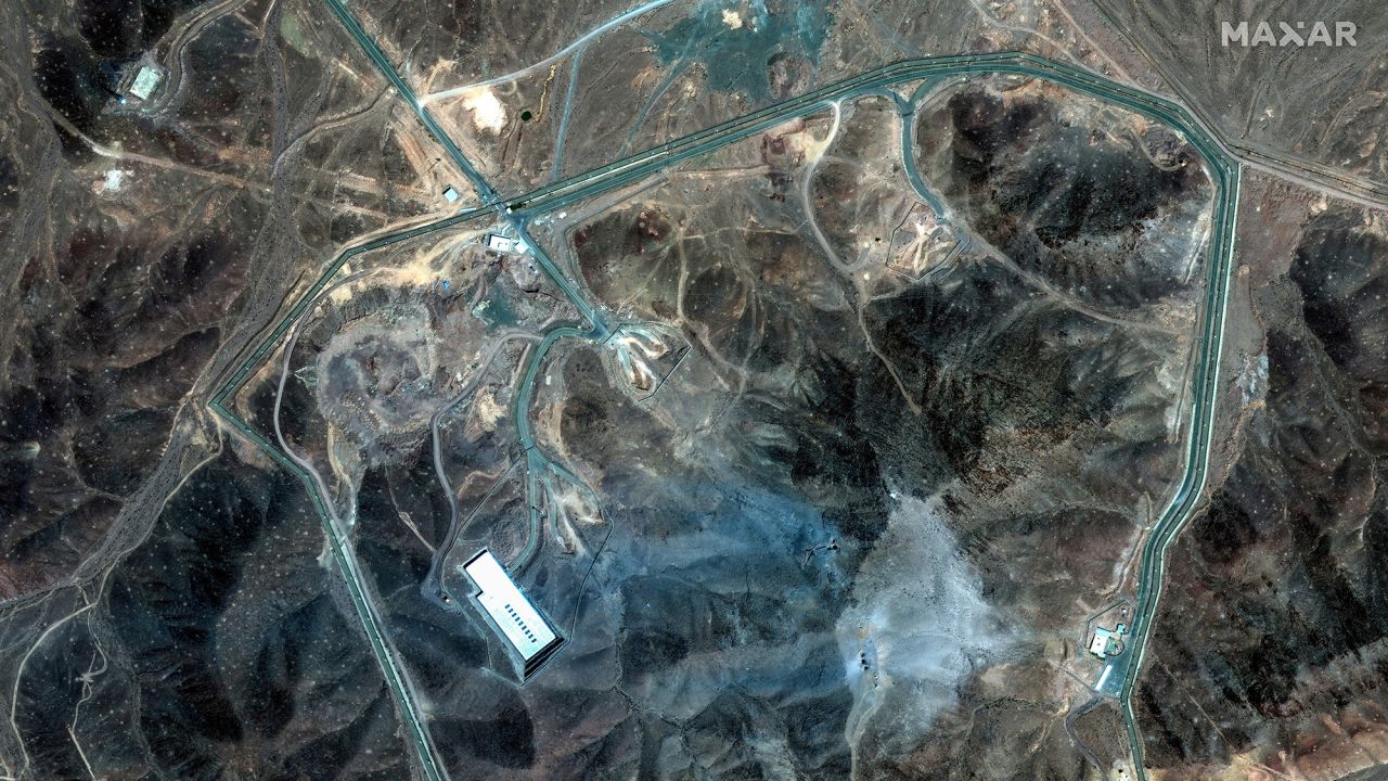 A satellite view shows an overview of Fordow underground complex, after the U.S. struck the underground nuclear facility, near Qom, Iran June 22, 2025.     MAXAR TECHNOLOGIES/Handout via REUTERS    THIS IMAGE HAS BEEN SUPPLIED BY A THIRD PARTY. NO RESALES. NO ARCHIVES. MANDATORY CREDIT. DO NOT OBSCURE LOGO.