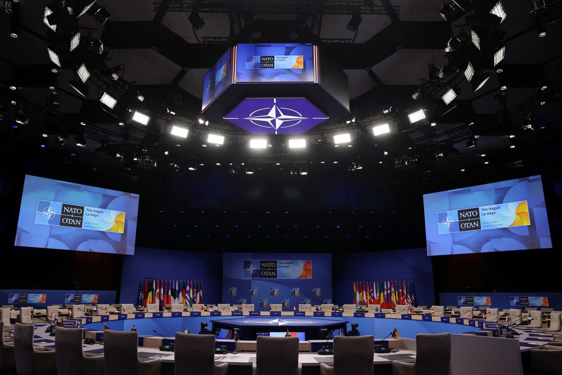 A view shows the venue of the upcoming NATO summit, in The Hague, Netherlands June 23, 2025. REUTERS/Christian Hartmann